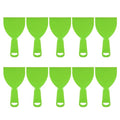 HARFINGTON 10pcs Putty Scraper 4" Flexible Plastic Putty Knives for Taping Drywall Spreading Painting Wall Scratching - color: Green, size: 4"