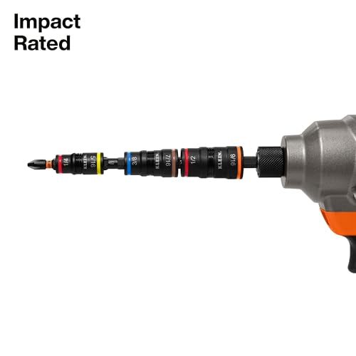 Klein Tools 32303HD Impact Driver Set, 20-in-1 SAE Impact Rated Sockets and Screwdriver Tool with Phillips, Slotted, Square and Torx Tips - size: 20-in-1