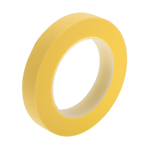 Painters Tape Easy Removal 0.8 Inches x 52.5 Yards Masking Master Tape Yellow - color: Yellow, size: 0.8 Inches x 52.5 Yards