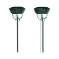 Dremel 404-02 Nylon Bristle Brushes (2 Pack), 1/2" Diameter - size: 2-Piece, style: Bristle Brush