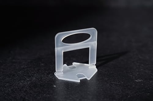 Tile Leveling System Tiles Leveler Spacers - Lippage free tile and stone installation for PRO and DIY - 2000-Piece Leveling Spacer Clips (1/16 Inch) - size: 1/16"