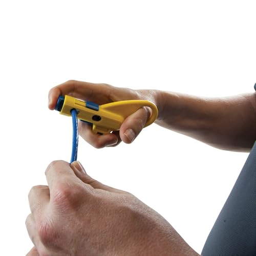 Klein Tools VDV110-295 Data and Coaxial Cable Combination Radial Stripper - style: Twisted Pair and COAX Prep Tool