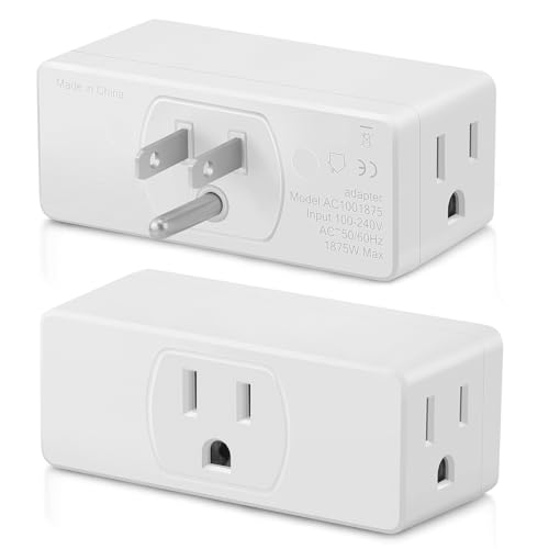 Multi Plug Wall Outlet 2pack Multiple Outlet Splitter Multi Outlet Extender