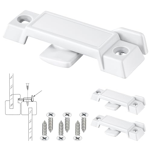 Saillong 3 Pack Window Sash Locks Compatible with Prime-Line F2590, White - color: White