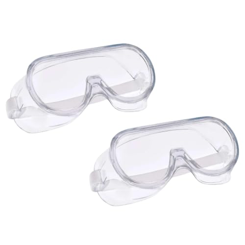 OMWAH Anti-Fog Protective Safety Goggles Clear Lens Wide-Vision Adjustable Splash Eye Protection Soft Lightweight Eyewear