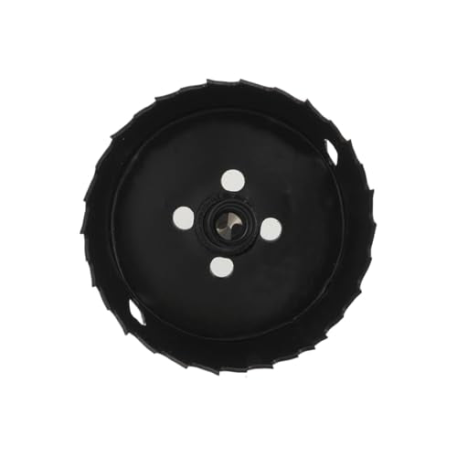 2-7/8 Inch 73mm Hole Saw Hole Cutter with Shank Drill Bit Adapter for Drilling Hole in Thin Metal Plastic and Wood - color: black, size: 2-7/8"
