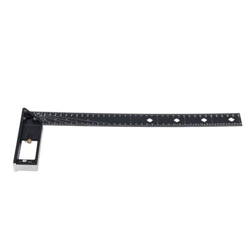 Multi Angle Measuring Ruler, Square Quilting Ruler, Aluminum Alloy, Sturdy Construction, Lightweight, Compact, Easy to Carry, Versatile Combination Square for Carpentry,