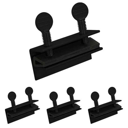 "Nuk3y Sliding Window Security Locks with Rubber Gasket (Black, 4 Pack)" - color: Black, size: 4 Pack