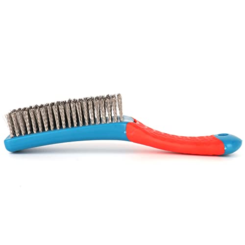 Wire Brushes for Rust Removal, Steel Wire Metal Brush for Cleaning Concrete