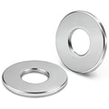 50-Piece 1/4" x 1" 304 Stainless Steel Flat Washers, Screws Washers and Repair Washers for Industrial, Automotive and Home Use - color: Silver, size: 1/4" x 1"