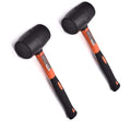 Edward Tools Rubber Mallet Hammer 16 oz - Durable Eco-friendly Rubber Hammer Head for Camping, Flooring, Tent Stakes, Woodworking, Soft Blow Tasks without Damage - Ergonomic Grip Handle (2)