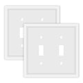 2 Pack Double Toggle Light Switch Cover Plate - size: 2 Gang Double Toggle