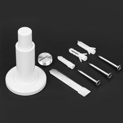 Adjustable Height 304SS Door Stopper, White,1Pack - color: White