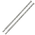 2-Pack SDS Plus Masonry Drill Bits 1/2 Inch x 12 Inch Long Rotary Hammer Drill Bits Carbide Tipped for Concrete Brick Cement Stone Block. - size: 2 Pcs 1/2", style: 12"