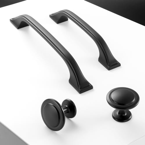 30 Pack Matte Black Cabinet Pulls 3 Inch Solid Drawer Pulls 8222 - color: Matte Black, size: 3 Inches, style: 30 Pack Arch Pull