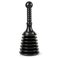 Master Plunger MPS4 Sink & Drain Plunger for Kitchen Sinks, Bathroom Sinks, Showers, and Bathtubs. Small and Strong Design with Large Bellows Commercial & Residential Use, Black