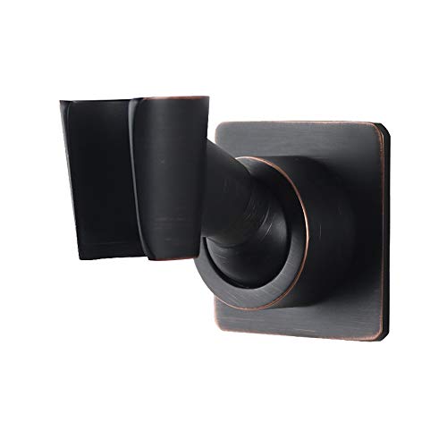 Shower Head Holder Adjustable Handheld Shower Head Bracket Adhesive Shower Wall Mount Holder Brass Shower Wand Holder Oil-Rubbed Bronze, Glue Installation - color: Bronze