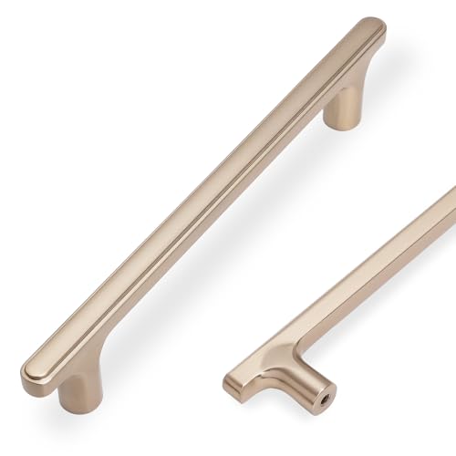 COTYKILEY 10 Pack 5 Inch(128mm) Champagne Bronze Cabinet Pulls - color: Champagne Bronze, size: 5" Hole Center（128MM）