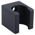 Angle Simple Shower Wand Holder Wall Mount, Solid Brass, Matte Black - color: Matte Black