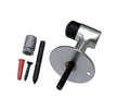 QCAA Solid Brass Door Stop, 3" Height, Satin Chrome, 1 Pack - color: Satin Chrome (3"), size: 1 Pack