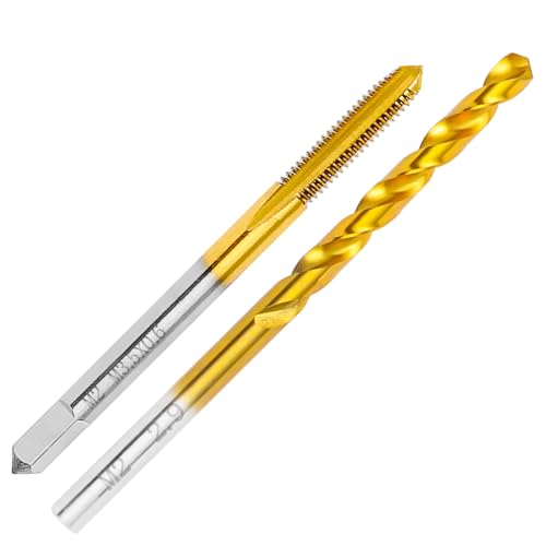 M3.5x0.6 Tap and 2.9mm Drill Bit for Metal,M2 HSS Metric Drill and Tap Set - size: M3.5 x 0.6 Tap, 2.9mm Drill
