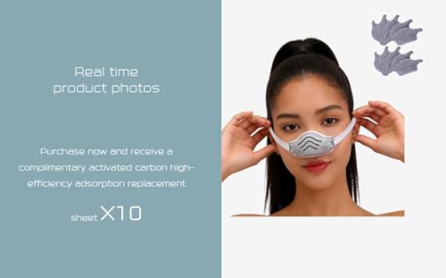 Nose cover Activated Charcoal Nasal Mask nose filters- Reusable Dust & Pollen Protection for Allergies, Hay Fever, Pollution - Breathable Nose Cover (Free 10 replacement filters)