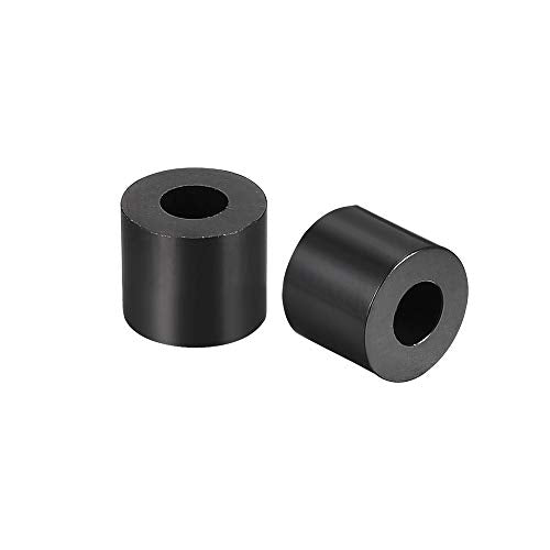 uxcell Nylon Round Spacer Washer 3.2mm ID 7mm OD 5mm Height for M3 Screws Black 100Pcs - size: 3.2mmx7mmx5mm