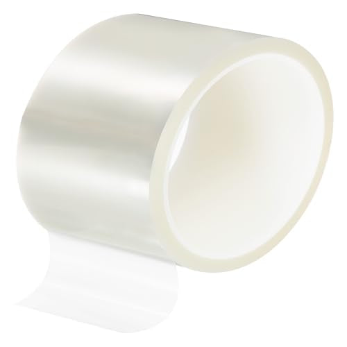 uxcell Clear Heat Tape, 1 Roll 100mmx33m 108ft High Temperature Heat Resistant Tape for Sublimation,Heat Vinyl Press,Heat Transfer, Circuit Board, No Residue - color: Clear, size: 100mmx33m