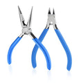 Needle Nose Pliers and Wire Cutters Set, 5" High Carbon Steel Pliers Set, Ultra-Sharp Crafts Diagonal Cutters, Long Nose Pliers for Jewelry Making, Electronics Repair, Object Grasping - size: 5" w/ B05-2Pack