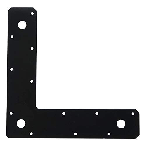 4 Pack Flat Corner Brace,L Shaped Mending Plate,9"x9" - size: 9" x 2-1/8"
