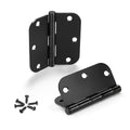 KNOBWELL Door Hinges Matte Black, 3.5" x 3.5" Interior Door Hinges, 30 Pack - color: Matte Black