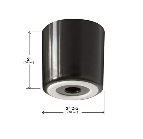 Slipstick CB512 2 Inch Tall Floor Protector Furniture Legs with Non Slip Rubber Grip (Set of 4) 2" Wide x 2" Height - Black Plastic - size: 2" Tall (4 Pack)