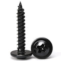 Black Wood Screws,#8×1 inch 250Pcs Black Truss Head Wood Cabinet Screws - color: Black, size: #8×1"