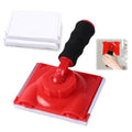 Paint Edge Trimmer Plus 2 Replace Pads, Paint Pad Applicator, Corner Walls and Ceilings Pad Painter, Edge Painting Tool with Painter's Pad Refills for Baseboards, Windows, Doors - size: 2 Pads