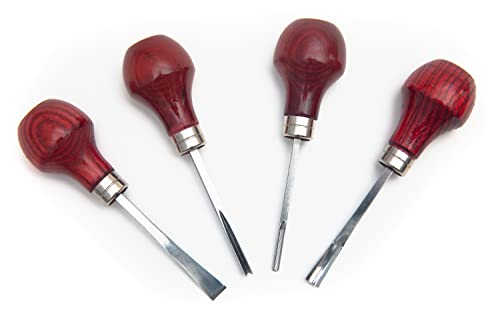 UJ Ramelson Premium Wood Carving Tools Set - Razor Sharp Woodworking Tools That Are Made In the USA - Wood Carving Set Features 4 Essential Components of a Wood Carving Kit for Beginners