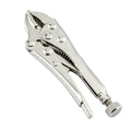 4-inch Locking Pliers, Curved Jaw with Wire Cutter - size: 4-Inch