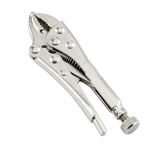 4-inch Locking Pliers, Curved Jaw with Wire Cutter - size: 4-Inch