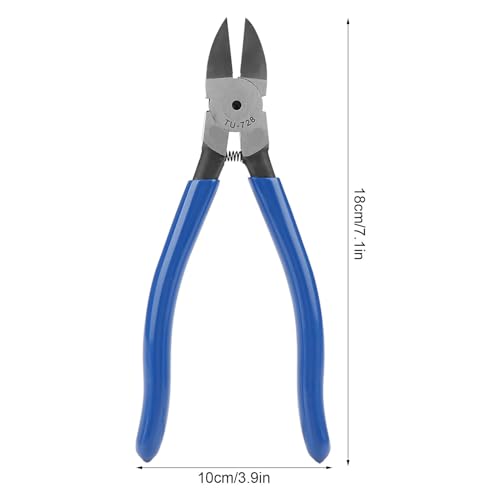 8inch Blue Diagonal Flush Wire Cutting Pliers Side Cutters Pliers Dikes Wire Cutters for Clean Cut and Cutting Needs (1)