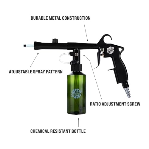 The Rag Company - Ultra Air Spray Applicator Tool – Exterior Auto Detailing; Customizable Applicator Tool; Effortless Storage; Durable Metal Design - Black