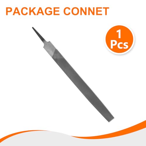 HARFINGTON Tip Thin Cut File 10" Double Cut Teeth High Carbon Steel Hand Rasp File without Handle for Metal Wood Deburring Removing - size: 10", style: Thin