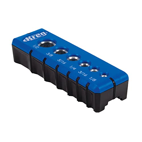 Kreg Portable Drilling Guide - 6 Hardened Drill Guides for Carpentry - Craftsman Tool Accessory