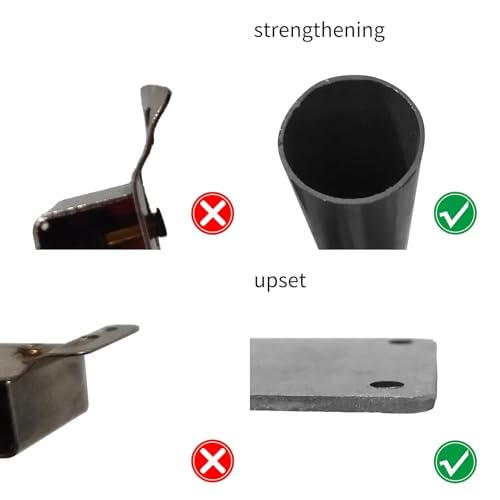 Furniture Legs 4 Inch, Sofa Legs for Cabinet Couch Shelves Table,Set of 4, Black, 4" Hx2 W