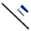 Skywalker Conical Anchor Kit Pan Head Screws with Blue Plastic Anchors & Drill Bit – Wall Anchor Set – Made in USA (100, #12-1") - size: #12