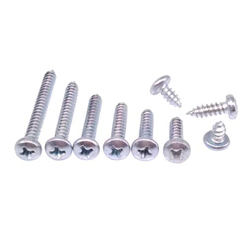 Yodaoke 180pcs #8 Zinc Phillips Pan Head Wood Screws Assortment Kit