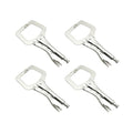 HFS(R) 11-Inch Locking C-Clamp Set,4 Pack, Alloy Steel Heavy Duty Workshop Clamps Locking Pliers with Regular Tip for Welding, Woodworking & Metalworking