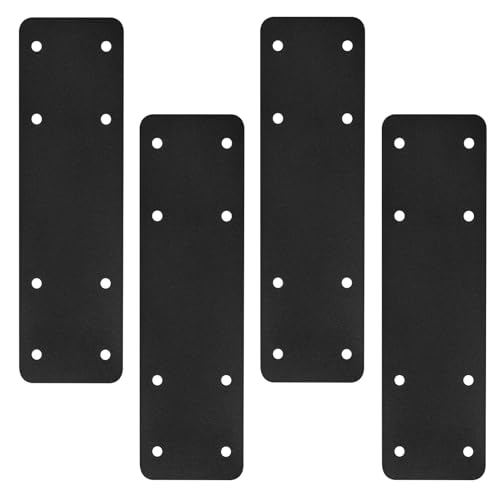 Post to Beam Connectors 4pcs,10"X3" Mending Plates for Wood - style: I-shape(10X3X0.12)