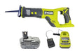 RYOBI ONE+ 18V Cordless Reciprocating Saw Kit with 4.0 Ah Battery and Charger
