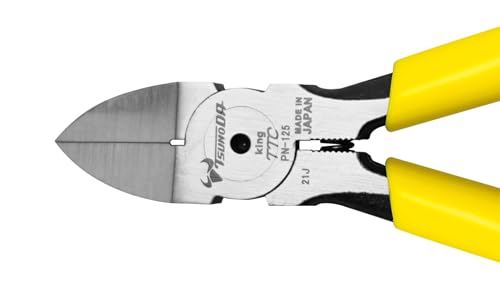Tsunoda PN-125, Diagonal Cutter for Plastics (5-Inch) Flush Cutter - size: 5-Inch