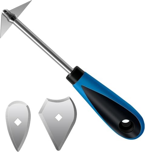 DEKEones 8-Inch Paint Shave Hook Scraper, Stainless Steel Paint Shaver with Replacement Blades (Triangle + Combination + Heart), Painting Scrapers & Paint Remover Tool for Home Improvement