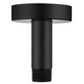 BRIGHT SHOWERS Shower Arm with Flange for Rainfall Shower Head, 3 Inch Ceiling Mount Straight Arm, Replacement Extension Pipe, Heavy-Duty Stainless Steel, Rust-Resistant, 1/2" NPT, Matte Black - color: Matte Black, style: 3 Inch
